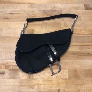 dior nylon saddle bag